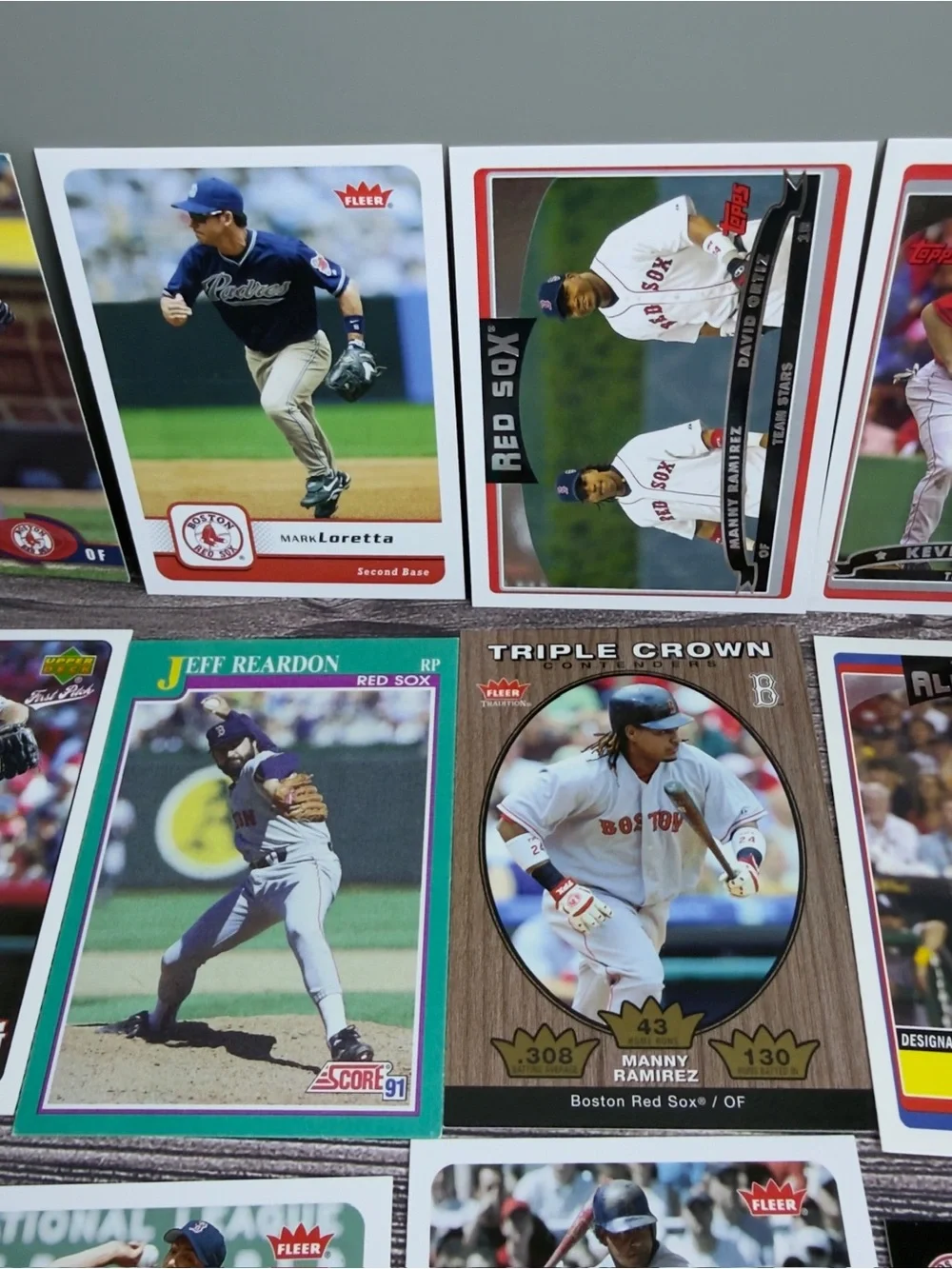 Boston Red Sox Lot 24x Ortiz Ramirez Schilling Varitek +